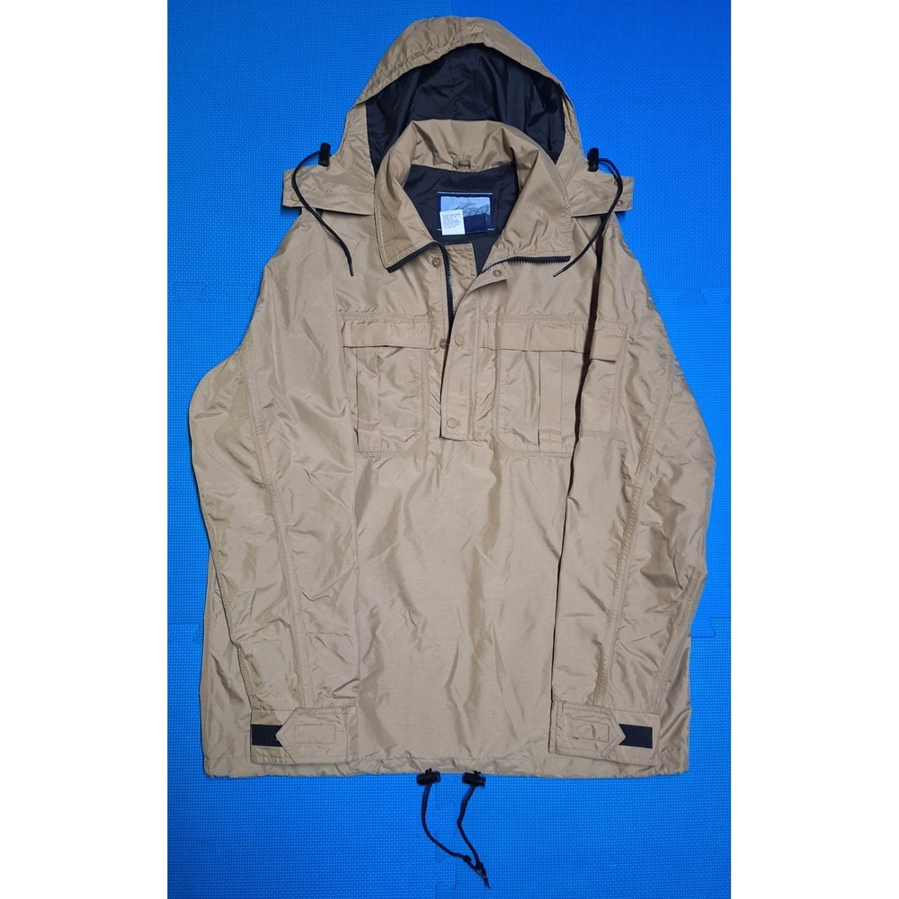 VTG Fieldmaster Jacket Pull Over Coat Khaki Windbreaker Bion-II Sz Tall M 38-40